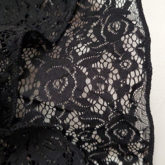 Reap What You Sew Crafts Elegant Black Lace Women's Blouse - Picture 7 of 16